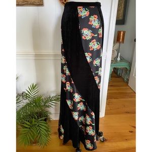 Free People Velvet Skirt